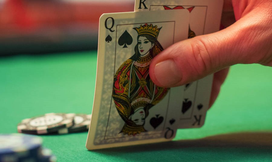 Close up of cards used in Blackjack