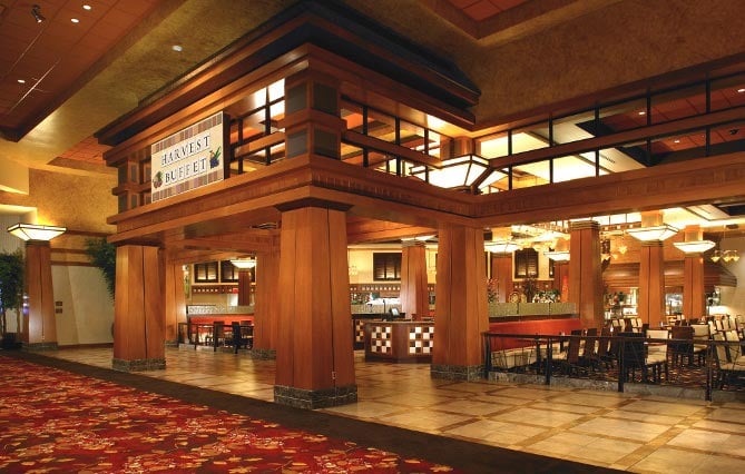 Harvest Buffet Dining place at Cache Creek Casino Resort Brooks California