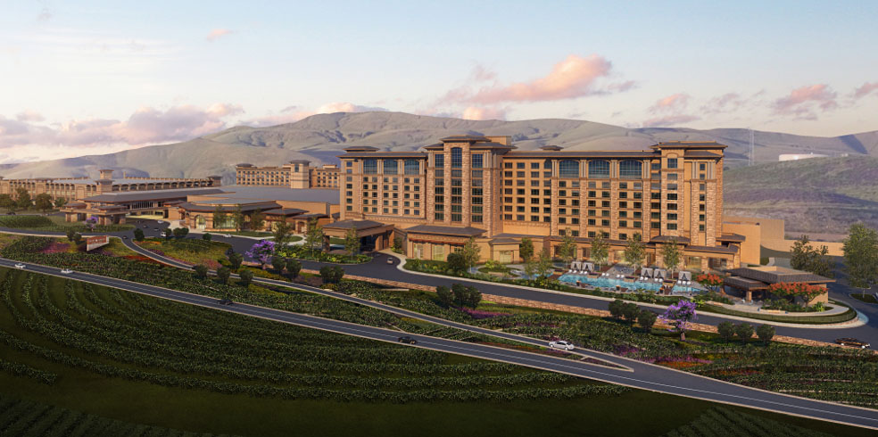 Hồ bơi phía Nam tại Cache Creek Casino Resort, Brooks