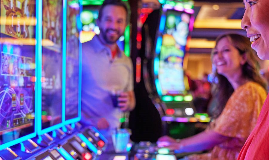 People Playing Slots at Cache Creek